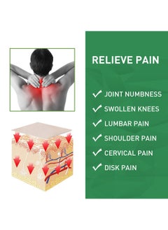 Jaysuing Pain Relief Knee Patches Effective Long Lasting Relief Uncomfortable Natural Herbal Patches for Knee Shoulder Neck Back Heat Patches for Health Care 10 Pcs/Pack  - Image 4
