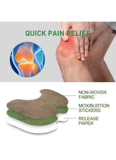 Jaysuing Pain Relief Knee Patches Effective Long Lasting Relief Uncomfortable Natural Herbal Patches for Knee Shoulder Neck Back Heat Patches for Health Care 10 Pcs/Pack  - Image 2