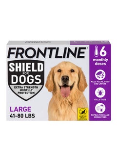 Frontline Frontline Shield Flea & Tick Treatment for Large Dogs 41-80 lbs., Count of 6  - Image 1