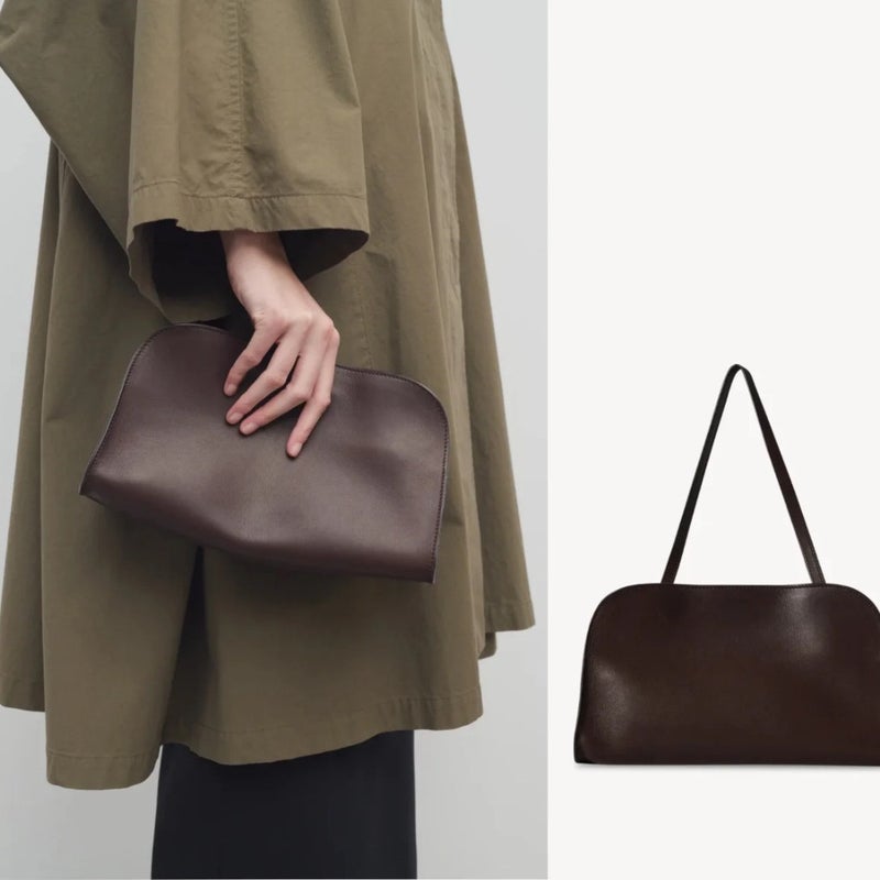 Imported Cowhide The & Row Peggy Clutch Bag Shoulder Bag Commuter Large Capacity Portable Women'S Bag - Image 2