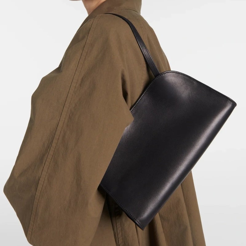Imported Cowhide The & Row Peggy Clutch Bag Shoulder Bag Commuter Large Capacity Portable Women'S Bag - Image 3