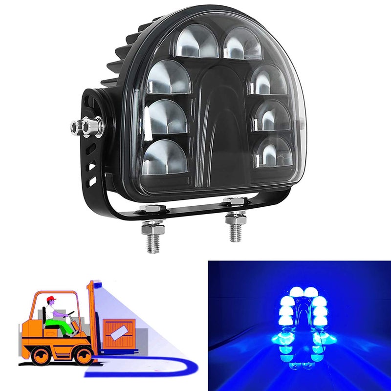Fuguang 2020 NEW VERSION LED Forklift Blue Arc Safety Lights Warehouse Warning Security Emergency Zone Arch Light DC10100V for Vehicles Toyota Fork Truck Tractor