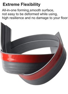 TEGRILO Door Draft stopper, Bottom Seal for Exterior & Interior Doors Blocker for Insects Dust Noise and weather Stripping 2”W x 39”L-GREY  - Image 2