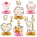ANGOLIO 12Pcs Spring Easter Floral Baby Shower Party Honeycomb Table Centerpiece Baby in Bloom Table Display with Letters Gender Reveal Decor Arrangement Favor Block Holder for Girl Birthday Party - Image 3