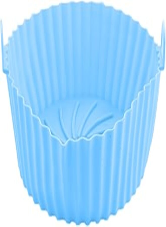 Round Non-Stick Silicone Air Fryer Liners, Worl-431 Blue