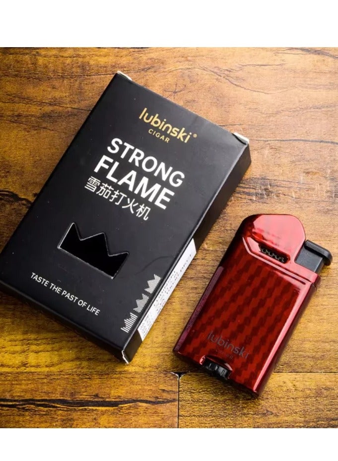 Lubinski Premium Metal Lighter with Magnetic Lid – Elegant Design – Red Color-  Lubinski - Image 3