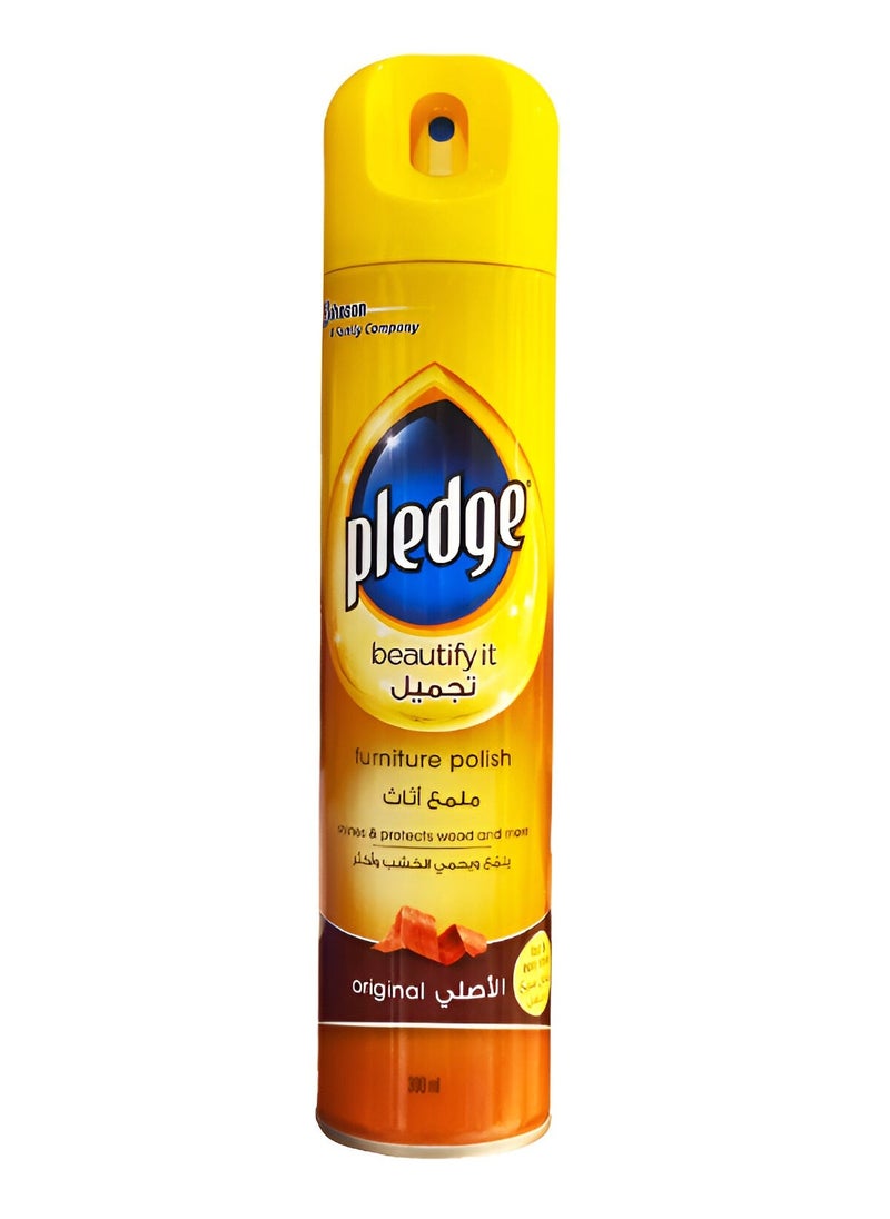 Pledge - Beautify It Furniture Polish Spray Clear 300ml - Image 1