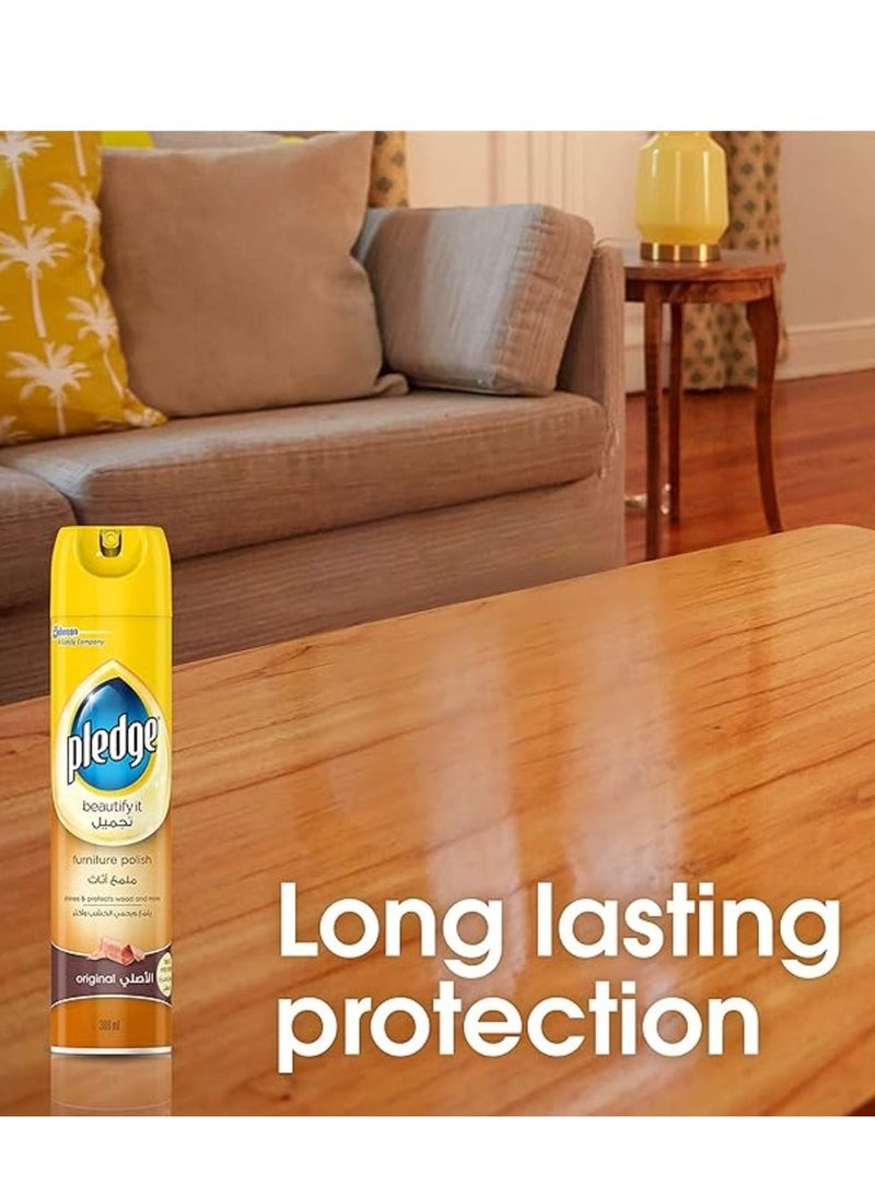 Pledge - Beautify It Furniture Polish Spray Clear 300ml - Image 1