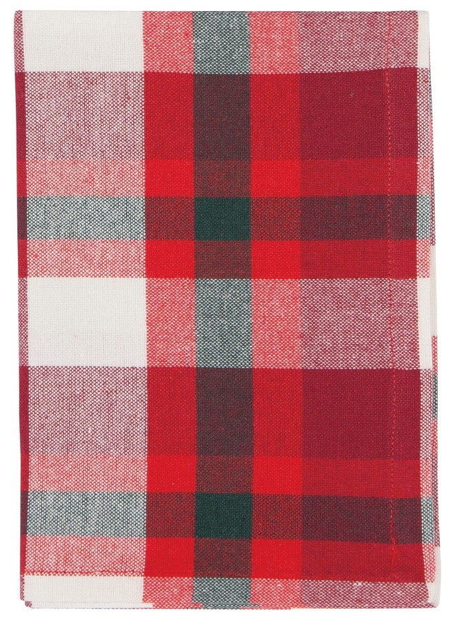 Now Designs Second Spin Recycled Collection 20" x 20" Napkins (Set of 4) | Tannenbaum Plaid - Image 4