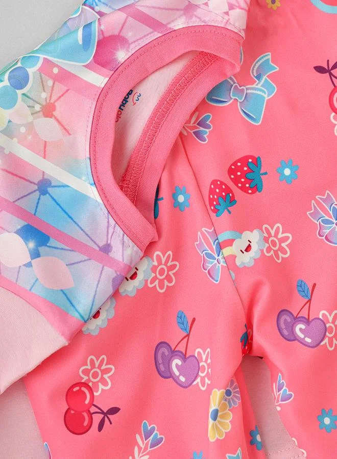 babyqlo Rainbow Unicorn Glow-in-the-Dark Pajama Set for Girls