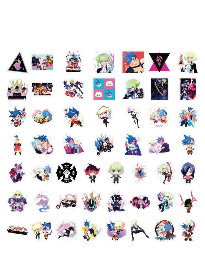 100 Pcs Promare Waterproof Stickers Cute Anime Cartoon Vinyl Aesthetic Sticker Laptop Skateboard Luggage Computer Water Bottle Graffiti Sticker Packs for Kids Teens Girls Adults - Image 3