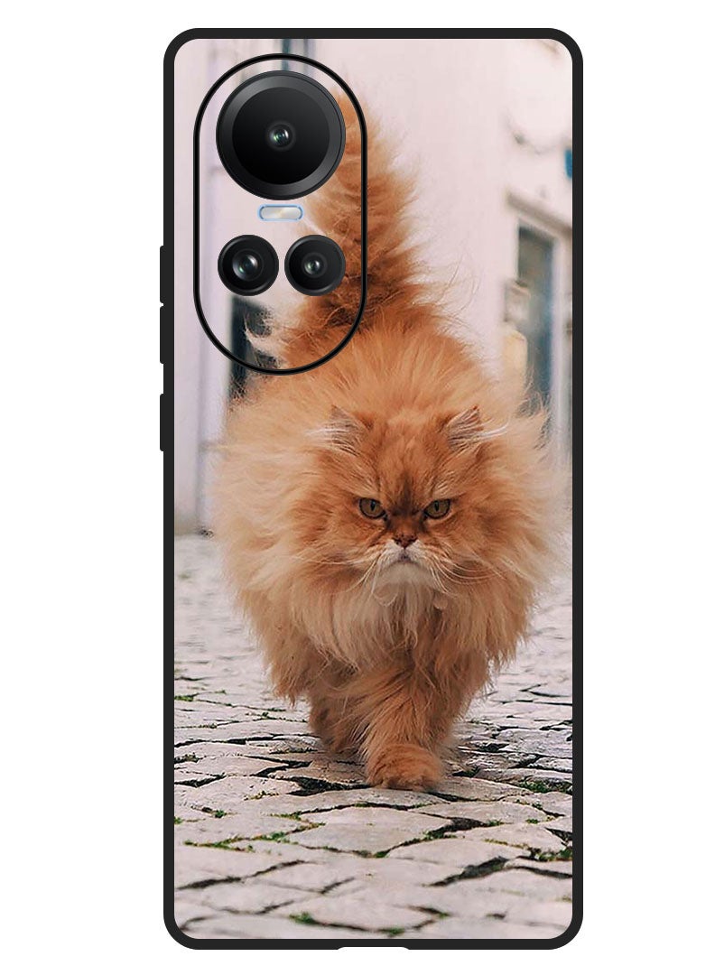 Theodor Protective Case Anti Scratch Shock Proof Bumper Cover For Oppo Reno 10/10 Pro Wild Cat - Image 1