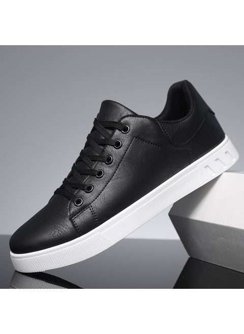 New 2024 Mens Fashion Plus-Size Sneakers H188 Black
