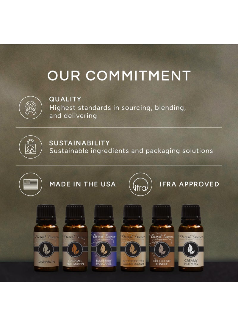 Eternal Essence Oils Eternal Essence Oils American Vintage Set of 6 Premium Fragrance Oils - Sandalwood Vanilla, Frankincense & Rain, Cardamom Cedar Blossom, Aspen Grass, Warm Rustic Woods, and Barbershop 1920-10ML  - Image 4