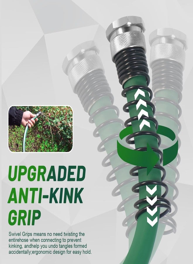 Sunifier Heavy Duty Garden Hose 25 ft 50 ft 100 ft - Outdoor Hybird Water Hose with Solid Fitting - Flexible, Kinkless, Lightweight Garden Hose for Lawn Watering, Car Washing - Burst 500 Psi (25 ft) - Image 4