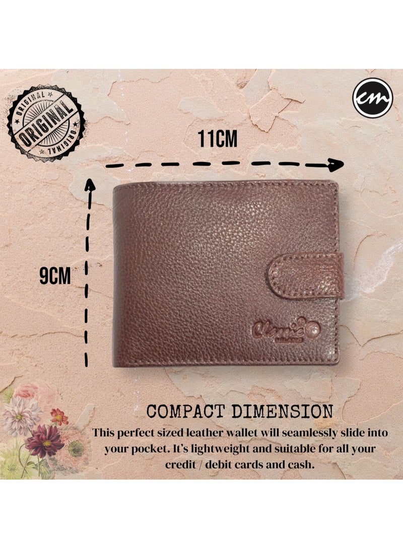 Classic Milano Classic Milano Wallet for Men - Genuine Leather Card Holder Wallet, RFID Blocking Bifold Mens Wallet with Coin Pouch, Slim Wallet for Men, Durable Man Wallet - Ideal Gift  - Image 4