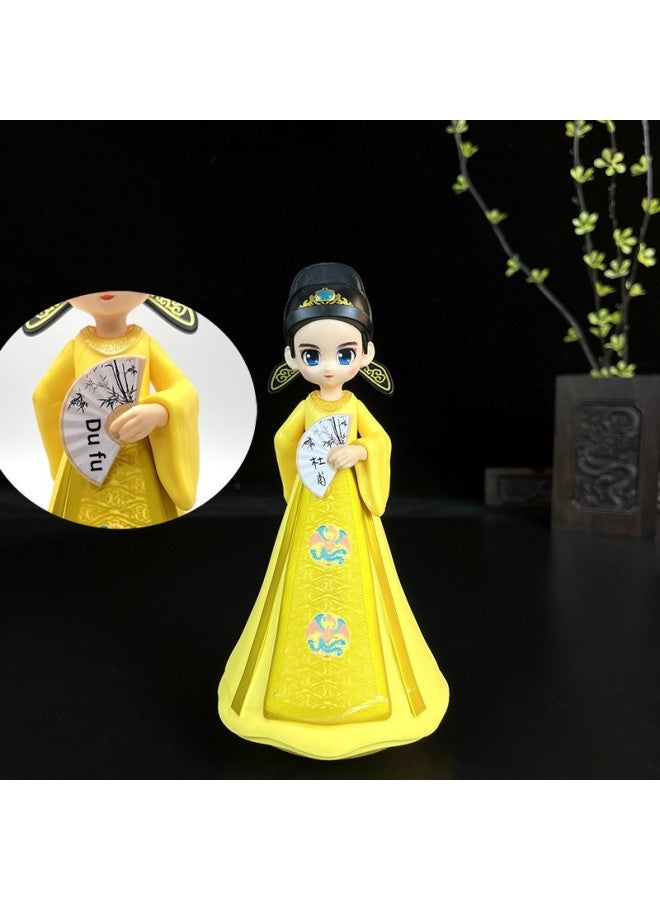 Tumbler With Music Resin Datang Ancient Style Xi'an Tourist Attractions Souvenirs Creative Home Ornaments Wholesale-Color:Yellow-Du Fu - Image 1