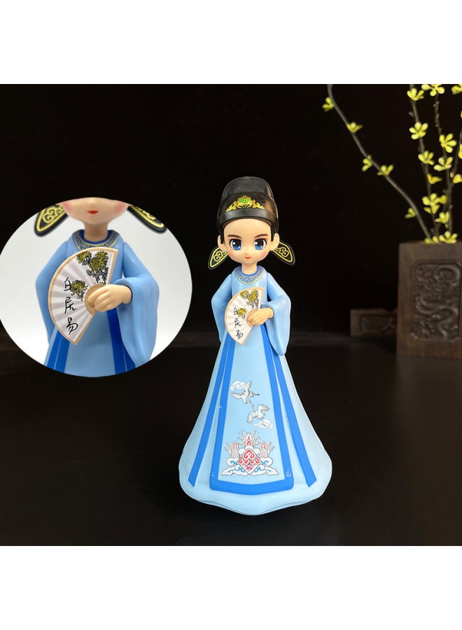 Tumbler With Music Resin Datang Ancient Style Xi'an Tourist Attractions Souvenirs Creative Home Ornaments Wholesale-Color:Yellow-Du Fu - Image 5