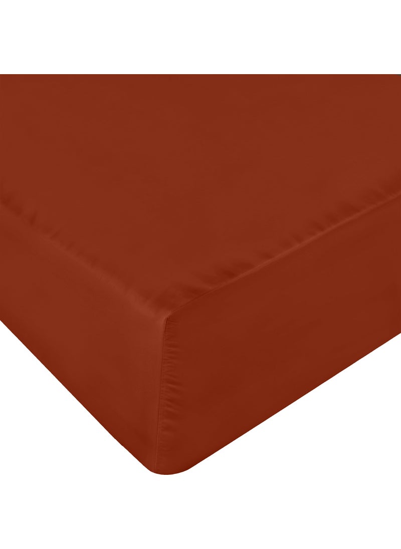 Utopia Bedding Utopia Bedding King Fitted Sheet - Bottom Sheet - Deep Pocket - Soft Microfiber - Shrinkage and Fade Resistant-Easy Care -1 Fitted Sheet Only (Orange)  - Image 1