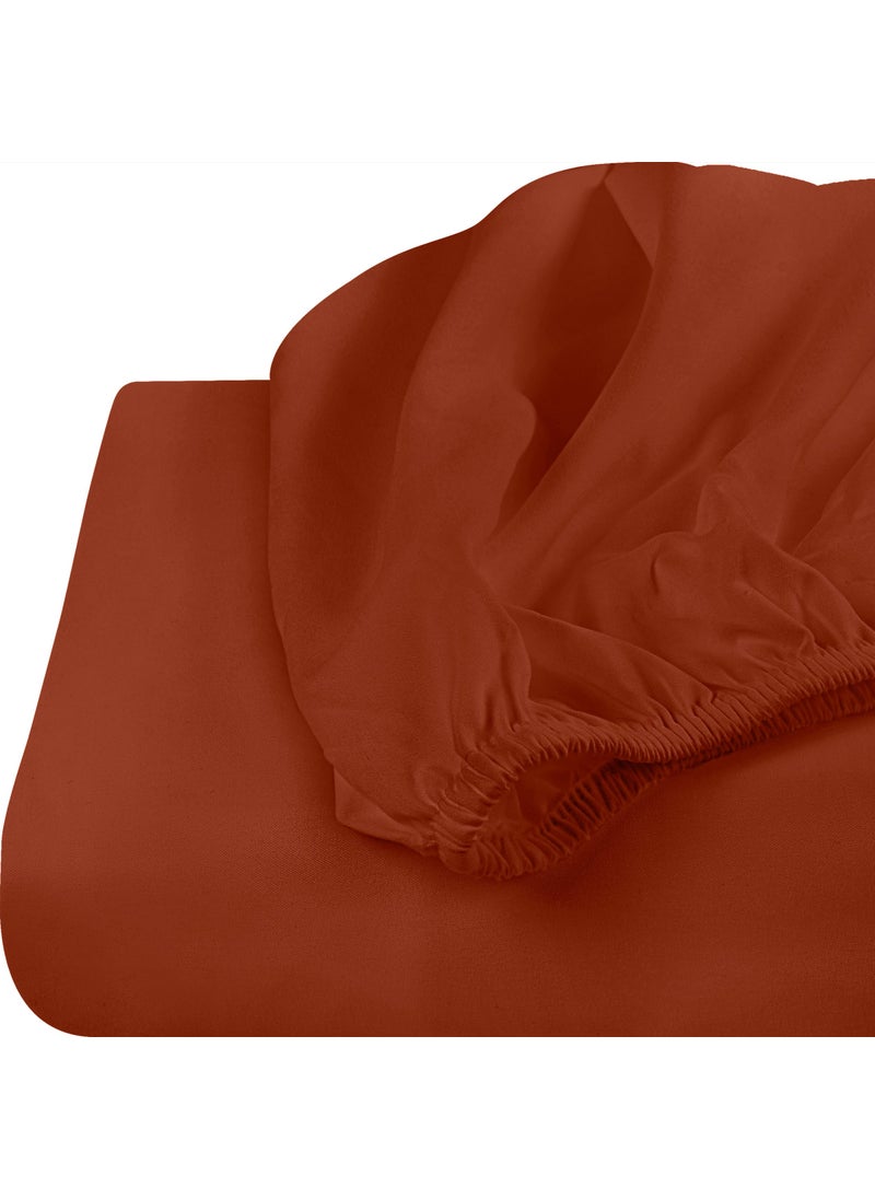Utopia Bedding Utopia Bedding King Fitted Sheet - Bottom Sheet - Deep Pocket - Soft Microfiber - Shrinkage and Fade Resistant-Easy Care -1 Fitted Sheet Only (Orange)  - Image 4