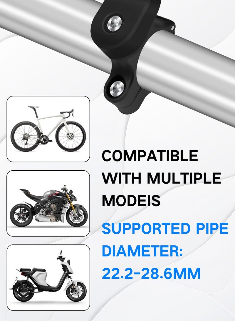 GOOGO Bike Phone Mount, 360° Rotation Handlebar Holder for Motorcycles, Electric Bikes, Bicycles, Shock-Absorbing GPS Bracket for 4.7-7.2 Inch Smartphones - Image 3