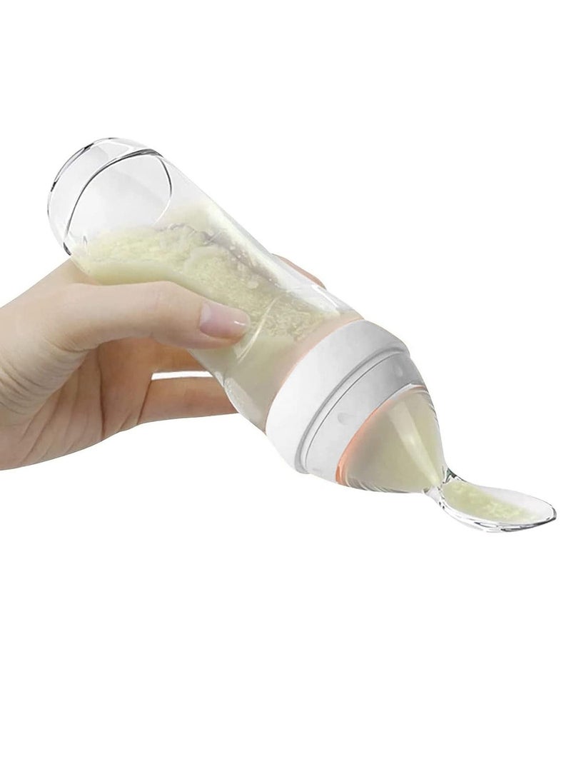 ULHYC 2 Pieces Silicone Baby Spoons Baby Feeding Spoon with Standing Base for Infant 0-24 Months Dispensing and Feeding - Image 1