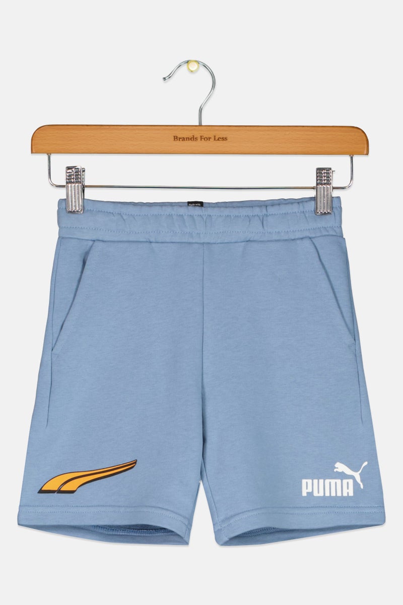 PUMA Kids Boy Sportswear Fit Outdoor Shorts, Sage Blue - Image 1