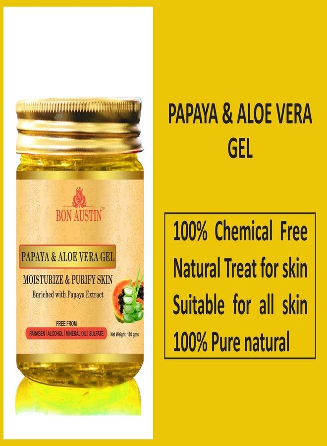 Bon Austin Premium Rose Aloe Vera Gel, Vitamin C Face Gel & Cucumber Aloe Vera Gel Combo Pack of 3 Jars of 180 gms(540 gms) - Image 5