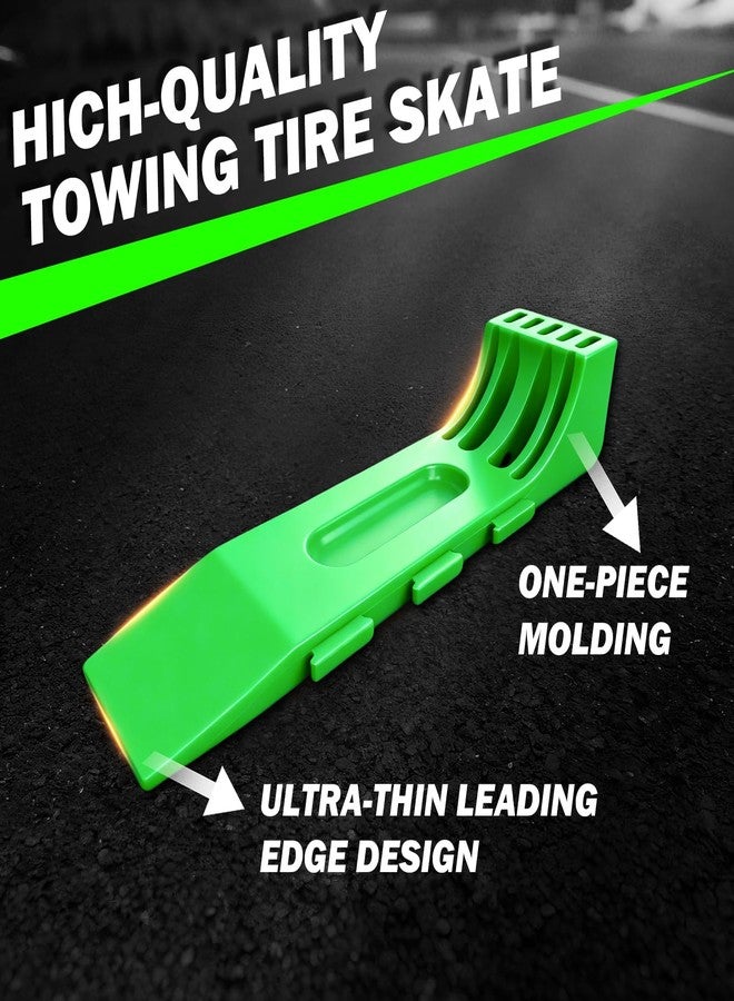 YATOINTO 4 Pack Tire Skates with Interlocking & Expandable Design - Heavy Duty Tow Truck Accessories for Car Haulers, Flat Beds, Wreckers, and Rollback Carriers - Image 5