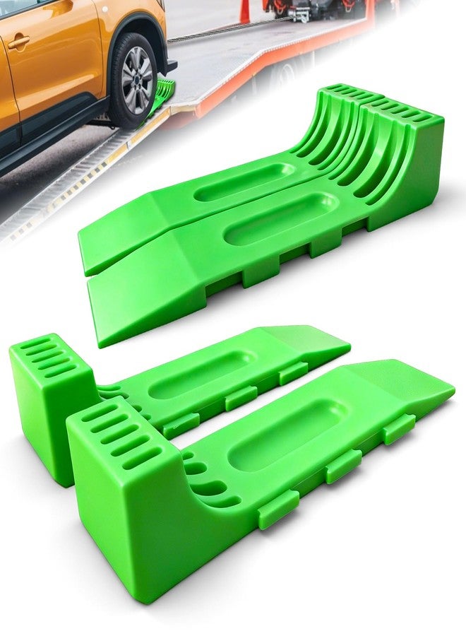 YATOINTO 4 Pack Tire Skates with Interlocking & Expandable Design - Heavy Duty Tow Truck Accessories for Car Haulers, Flat Beds, Wreckers, and Rollback Carriers - Image 1