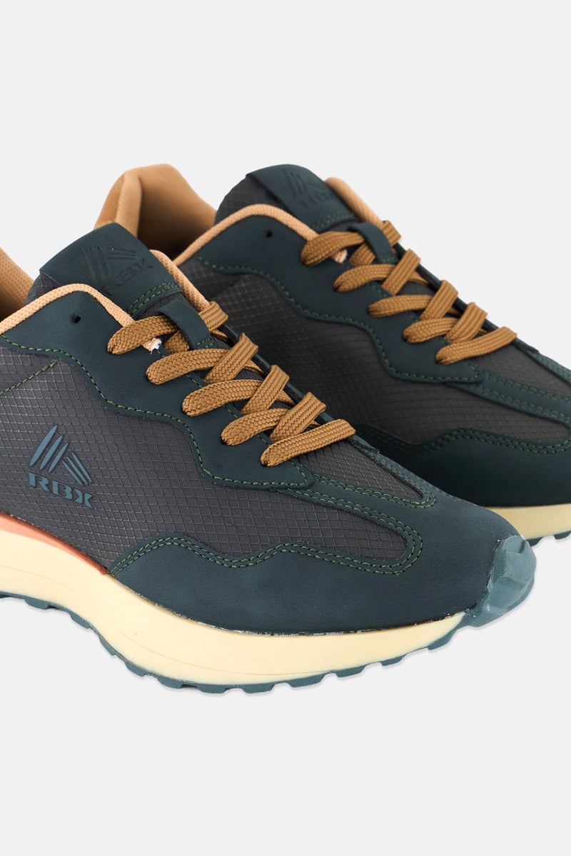 RBX Men Lace Up Casual Shoes, Dark Green - Image 3