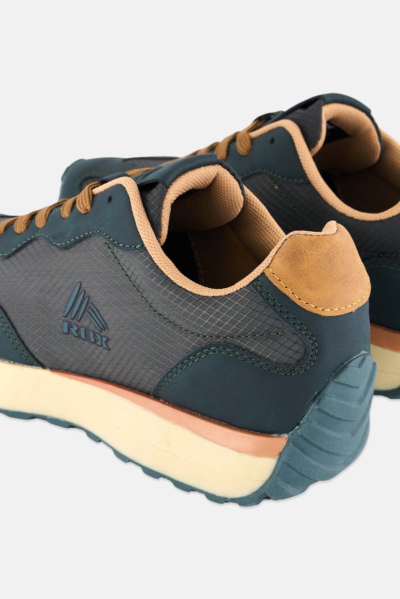 RBX Men Lace Up Casual Shoes, Dark Green - Image 4