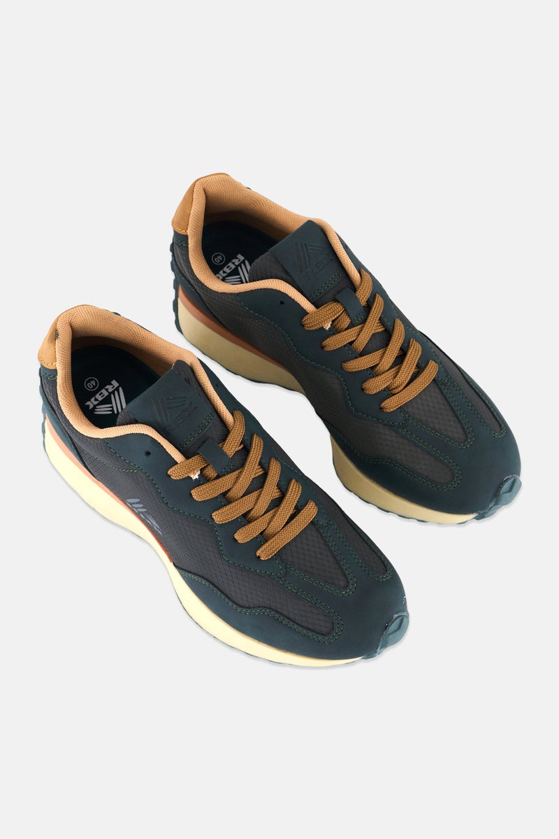 RBX Men Lace Up Casual Shoes, Dark Green - Image 2