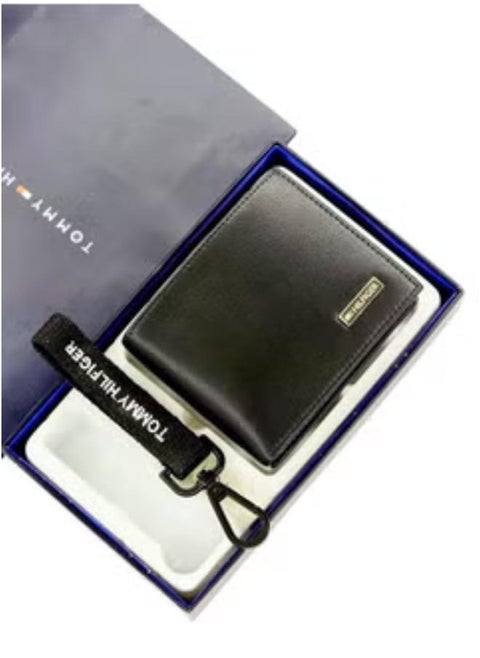 Tommy Hilfiger Wallet-Keychain Set For Men