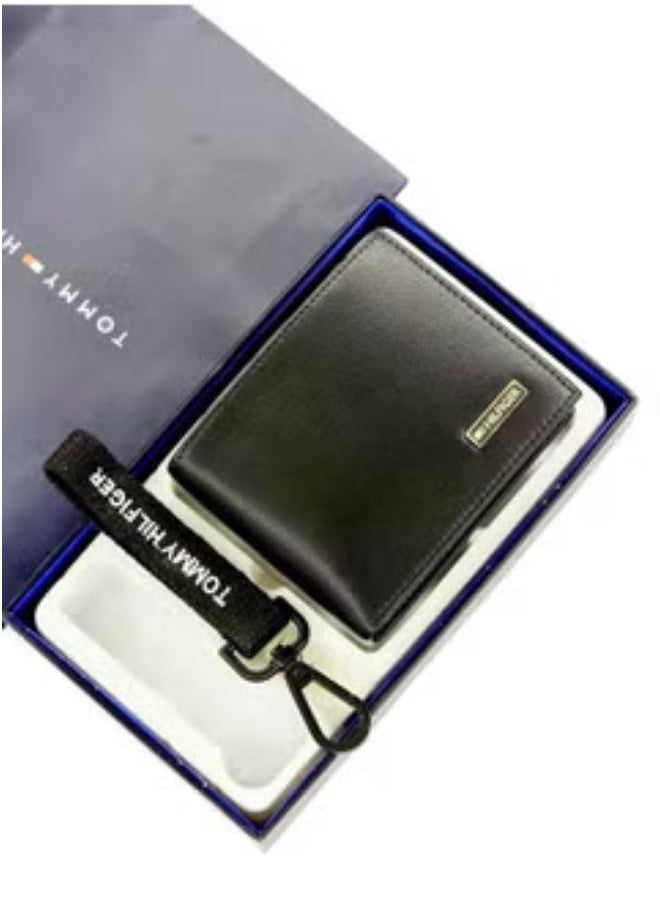 Tommy Hilfiger Wallet-Keychain Set For Men