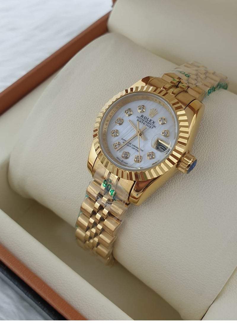 Rolex Women's watch with white dial 