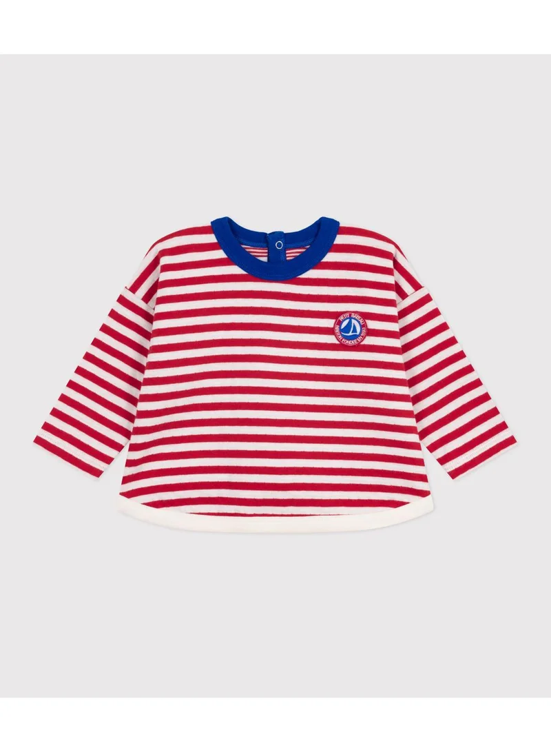 بيتي باتو تيشيرت قطني مخطط بأكمام طويلة للأطفال