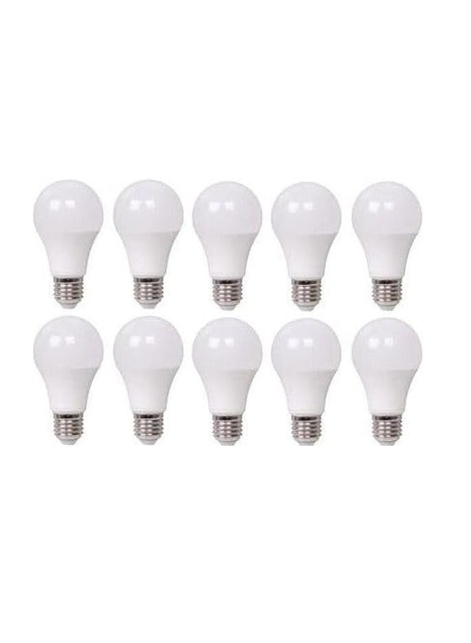 عام لمبة ليد - 12 وات - ابيض - 10قطعة