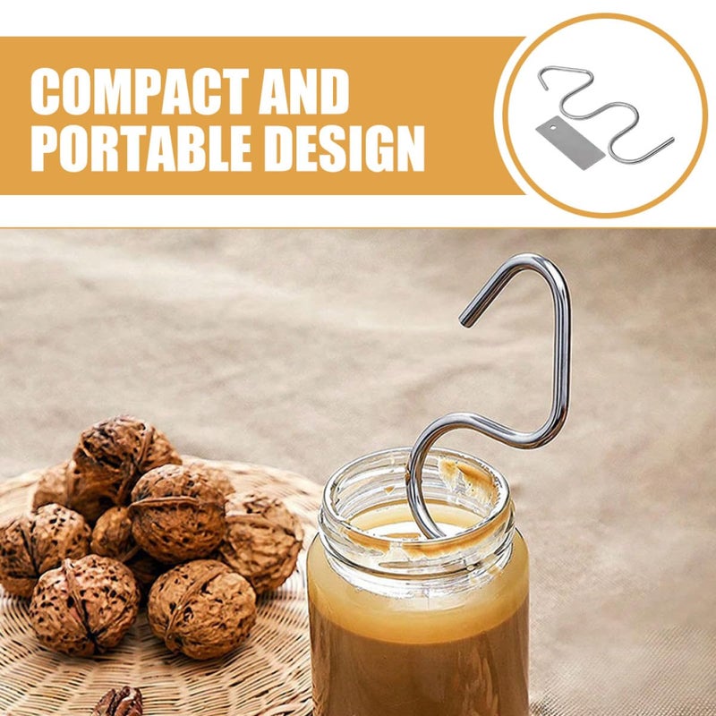 Stainless Steel Nut Butter Stirrer Tool Food Grade Mixing Stick Portable Jam Condiment Mixer - Image 4