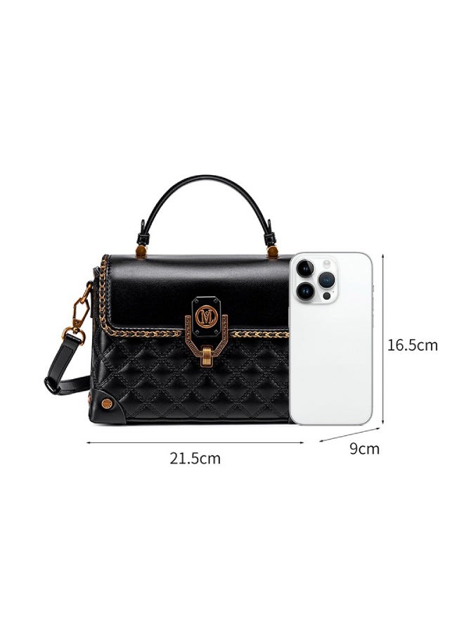 Women Large Capacity Hobo Box Bag, Fashion Shoulder Crossbody and Top Handle Bag for Work, Daily Use and Occasions, with Elegant Metal Hardware - Image 2