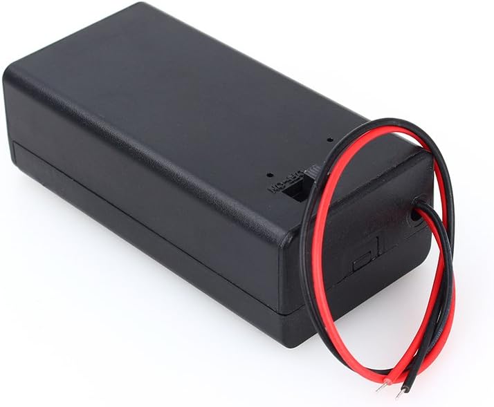 Ejoyous 9V Battery Holder Box, DC Battery Holder w/Wire Lead ON/OFF Switch Cover for Electronic Applications - Image 4