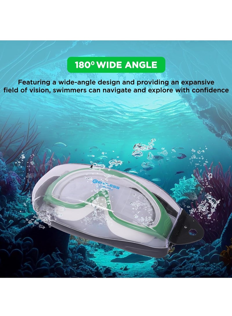 ENDLESS  Premium Swimming Goggles with Anti-Fog and UV Protection – Large Frame – Soft Silicone Gasket - Image 5