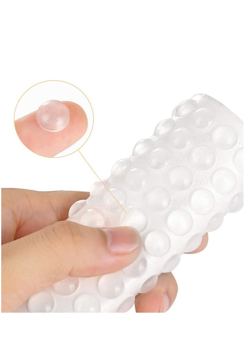 Pack of 100 Adhesive Bumper Pads for Drawers, Cutting Boards, Glass Tops, Small and Kitchen Furniture, Picture Frames Sound Dampening Transparent Rubber Feet for Cabinet Doors (Clear) - Image 1