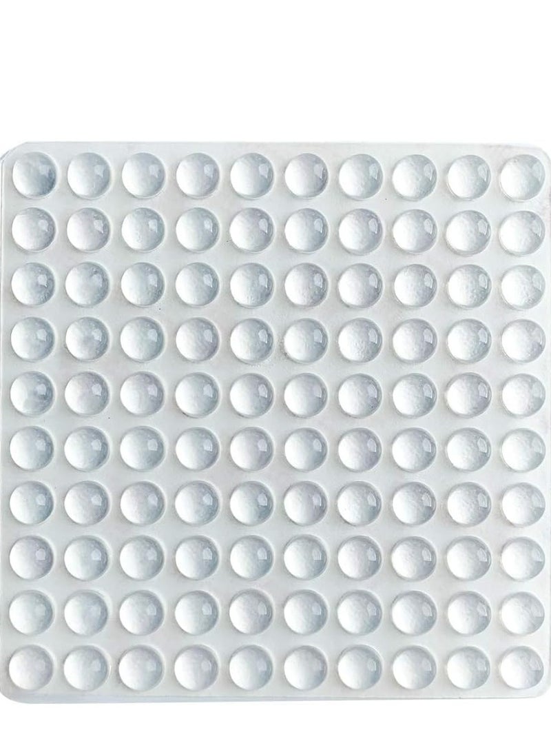 Pack of 100 Adhesive Bumper Pads for Drawers, Cutting Boards, Glass Tops, Small and Kitchen Furniture, Picture Frames Sound Dampening Transparent Rubber Feet for Cabinet Doors (Clear) - Image 1