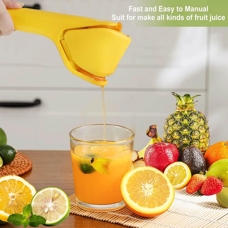 ToGeeKa Lemon Squeezer, Effortless Manual Flat Lime Juicer Hand Press | Easy to Make Juice From Lemon, Lime, Citrus, Orange, Fruits, Folds Design For Saving Space Storage - Image 5
