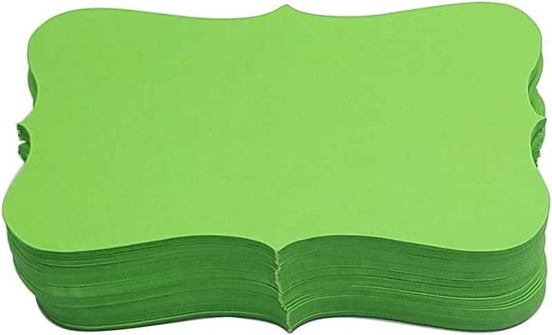 PPAPPAPPIYO 3.5x2 color index cards (100) Paper - Blank (yellow green) - Image 1