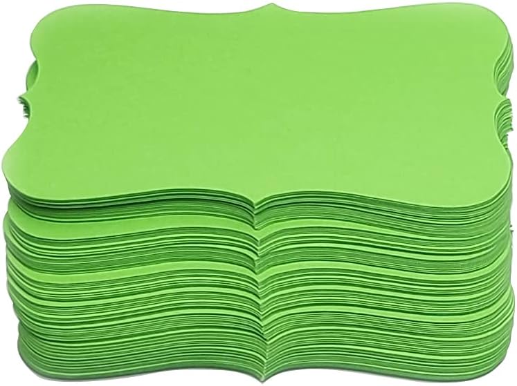 PPAPPAPPIYO 3.5x2 color index cards (100) Paper - Blank (yellow green) - Image 2
