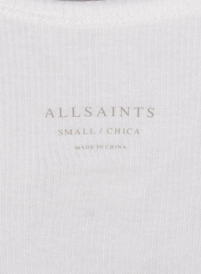 AllSaints 2pk Organic Cotton Ribbed Tank White - Image 3