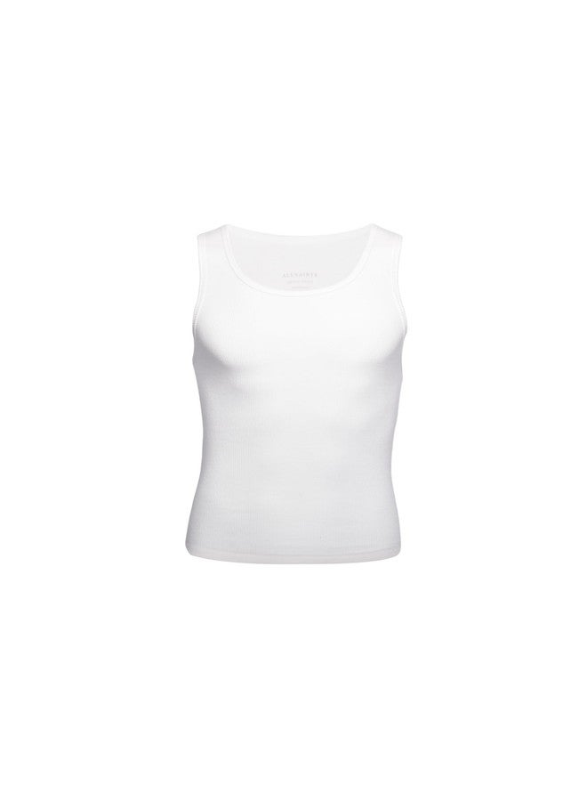 AllSaints 2pk Organic Cotton Ribbed Tank White - Image 2