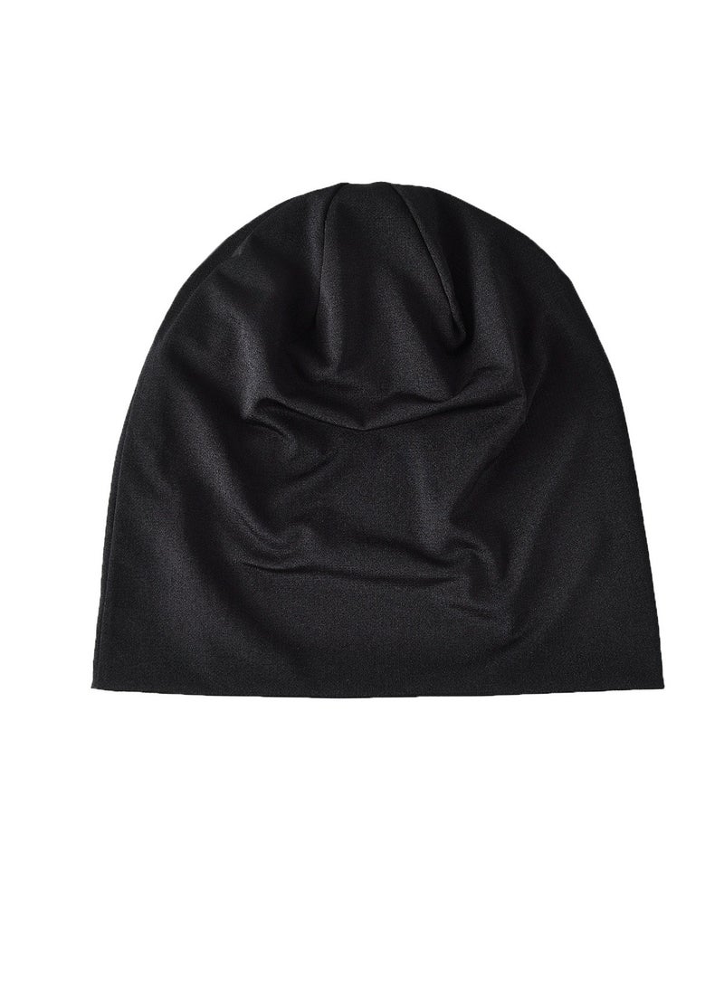Loquat Infinity Scarf Headwear Cap Breathable Beanie Hat Black  - Image 2